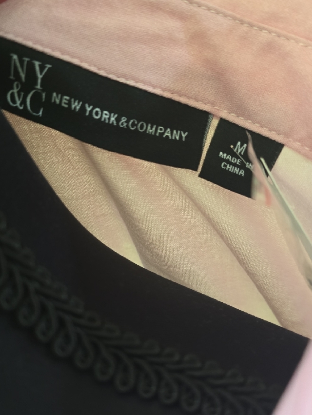 New York & Company Multicolor Pastel Ombre Shirt Dress - Picture 3 of 10